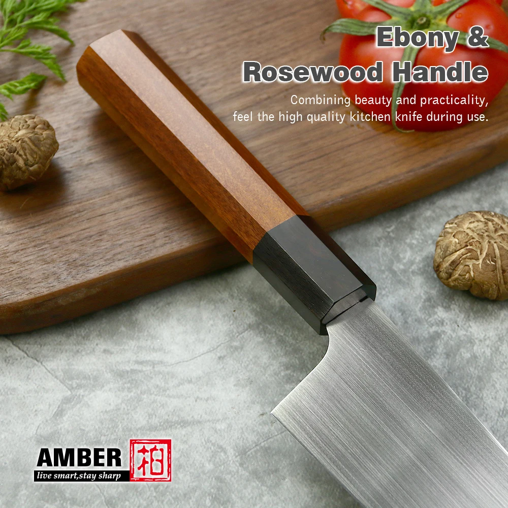 YANGJIANG latest design 8 inch Kiritsuke Japanese kitchen knife with rosewood handle
