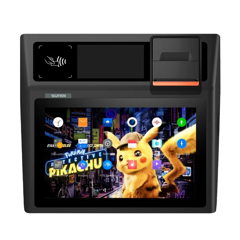 Sunmi D2 mini Android 8 1 сенсорный экран pos-система кассовый аппарат для биллинга с 58 принтером