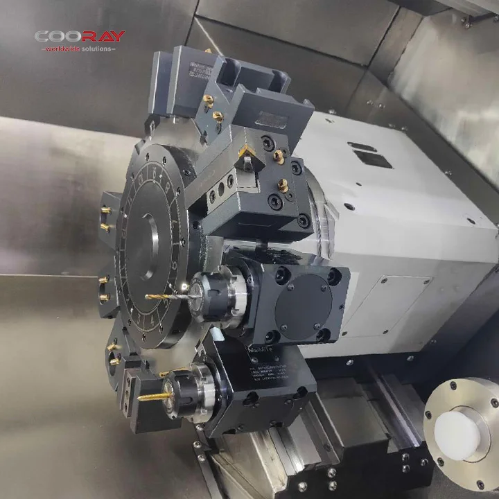 CRL200MYC Конструкция Mazak вращающаяся револьверная головка наклонная станина задняя бабка встроенная ось Y обрабатывающий