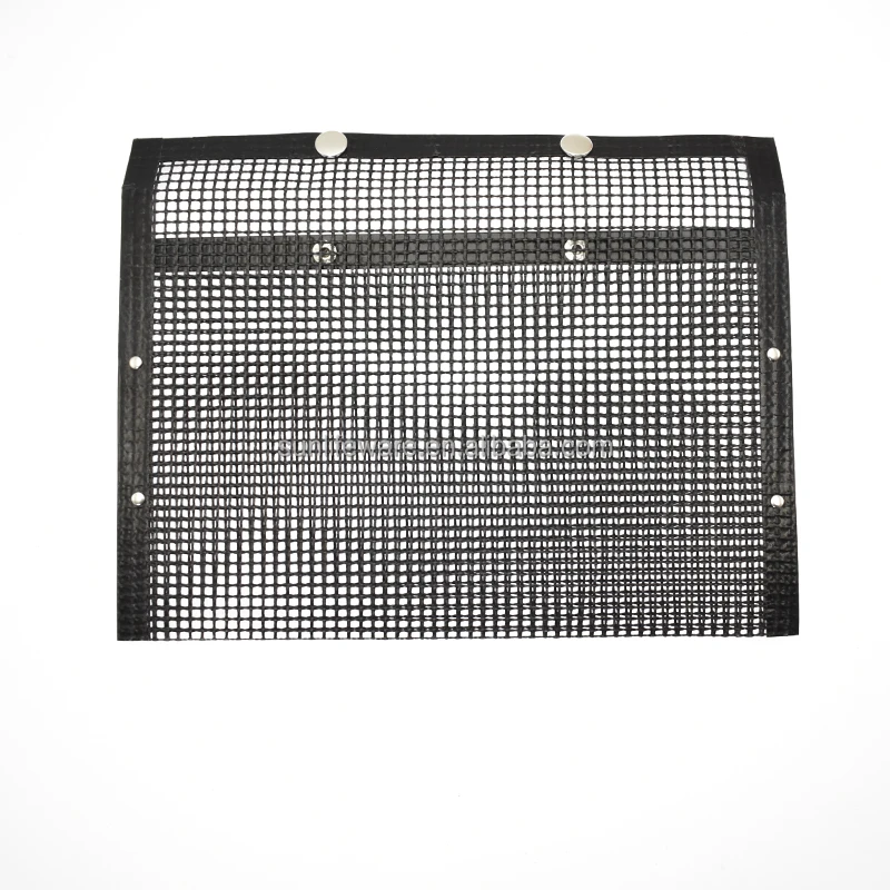 China Made Custom PTFE Coated Fiberglass Outdoor BBQ Tool Price Nonstick Mesh Non-stick PTFE  Mesh Bag Grill Bags