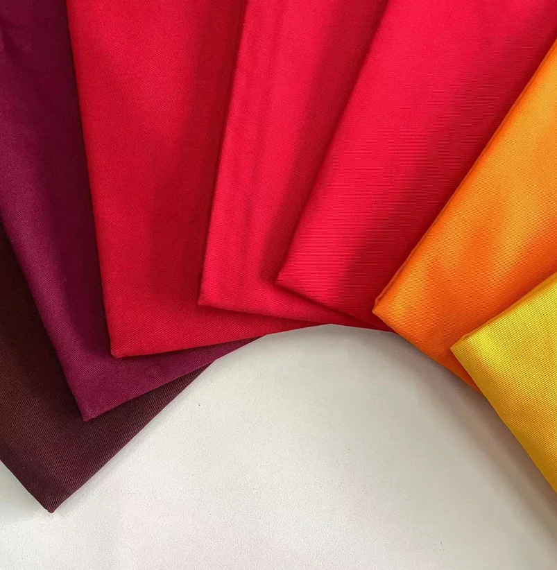 Long-term spot fabric supply Ready to ship 100% cotton Flame retardant 270gsm 128 x 60 20 x 16 FR Permanent Multicolor fabric