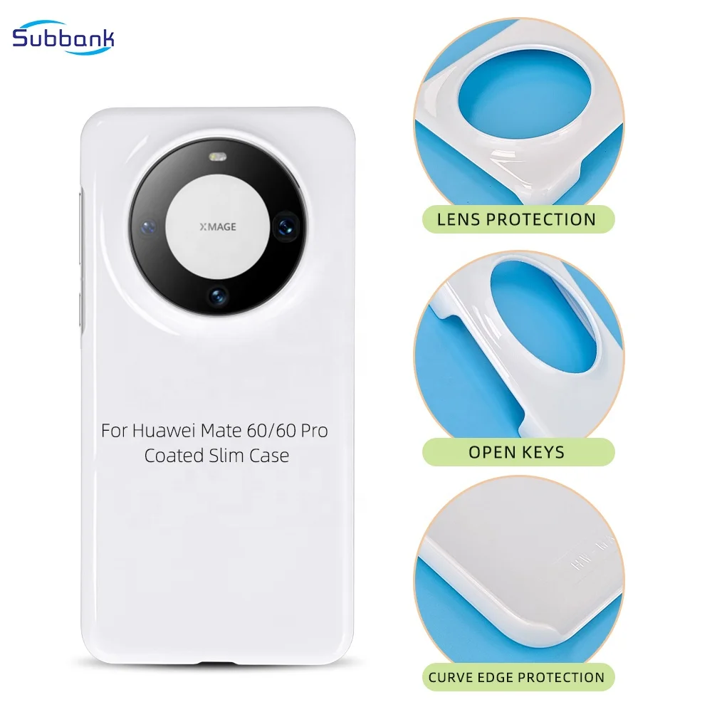 Суббанк персонализированные сублимационные печатные глянцевые чехлы для телефонов заготовки HUAWEI MATE 60
