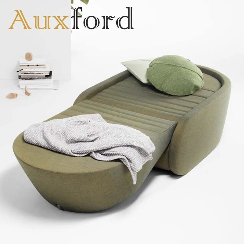 European style fabric folding sofa multifunction sofa bed living room furniture single seat