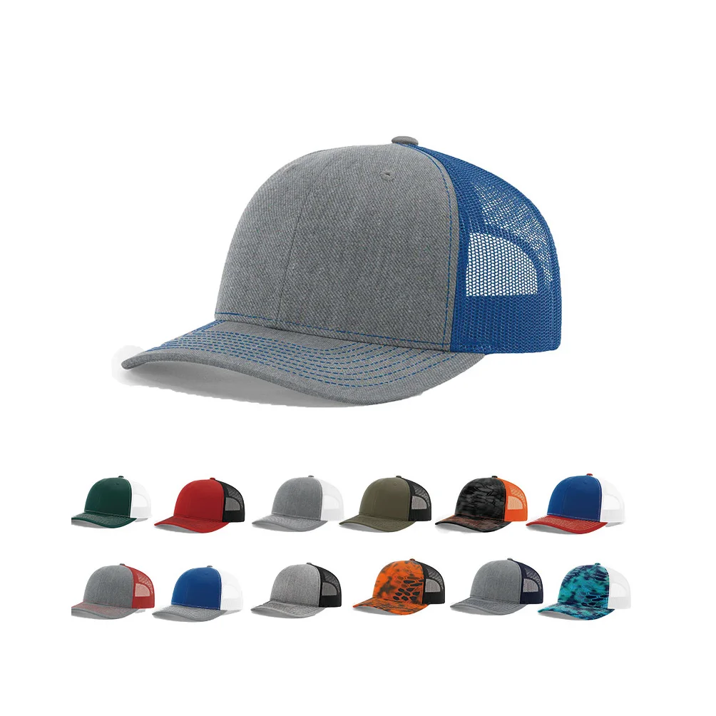 Чистая Регулируемая пользовательская Спортивная шляпа richardson 112 сетчатая оригинальная Кепка для Дальнобойщика