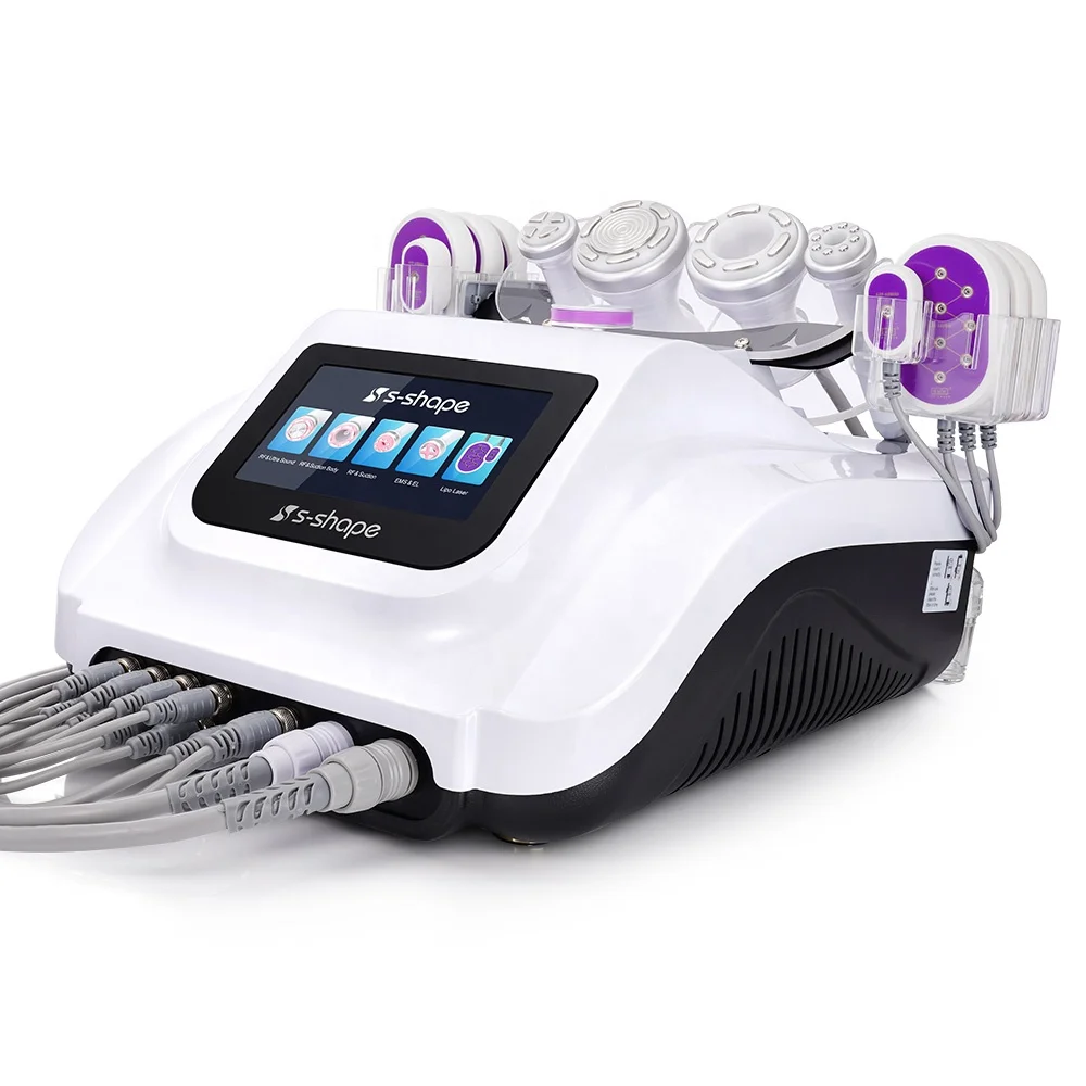 Multifunction 6 in 1 Vacuum Cavitation 2.0 RF Radio Frequency Fat Burning slimming device