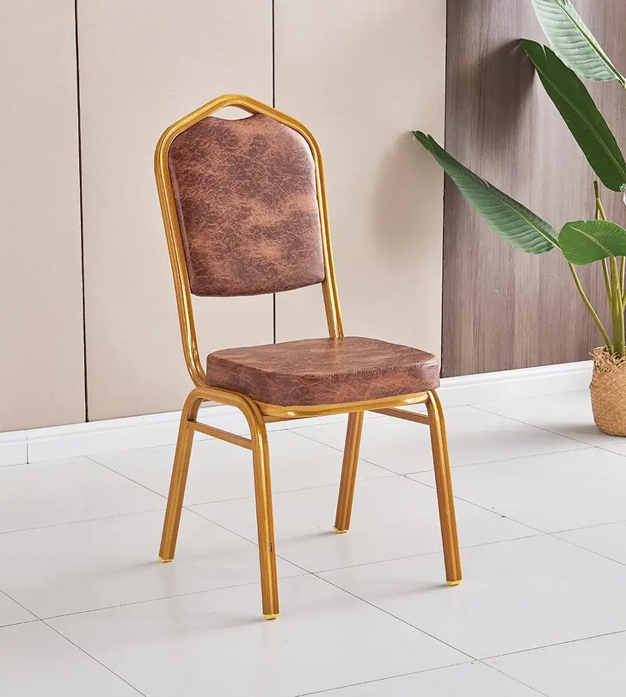 Have in stock cheap price restaurant dinning banquet hotel chairs with metal legs