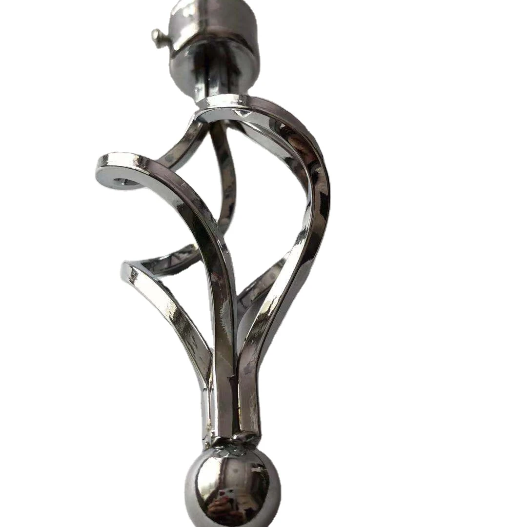 Smart Home Hot sale Crown Style Curtain Rod Finals European Style Curtain Pole End