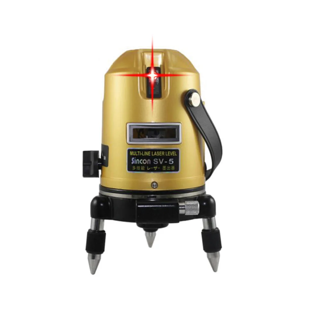 SINCON SV-2 Cheap High Precision LD Light Red Source Automatic Leveling Line Laser Level For Tiling Tiles