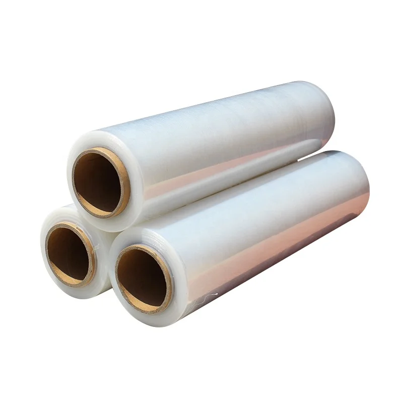 Цена по прейскуранту завода мягкий 23 микрон Lldpe Поддон Упаковка Пластиковый Рулон Мини Прозрачная стретч-пленка