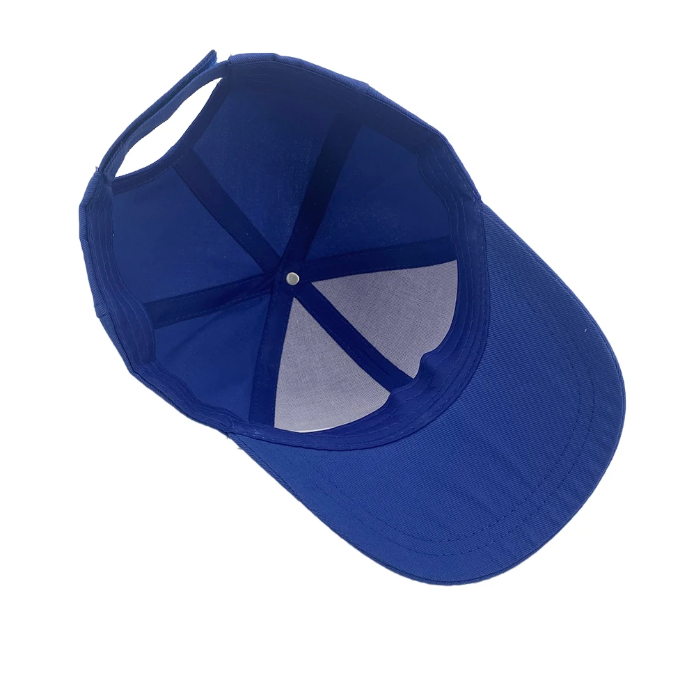 Factory wholesale cheap promotion structured hats 6 pieces oem sublimation customized sports polyester blank baseball caps