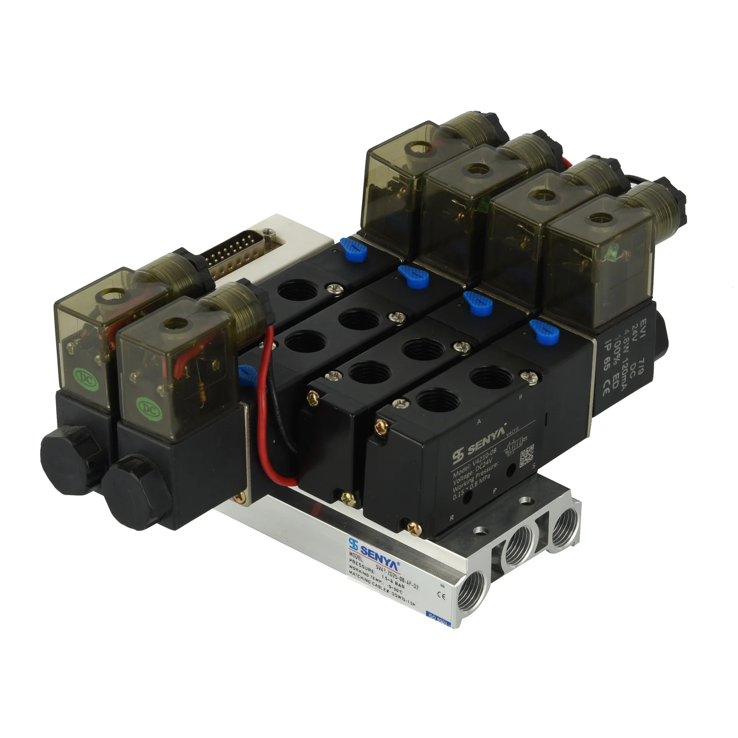 SU Series Pilot-Oriented Pneumatic Solenoid Valve Island 2/5 Way Directional Control Pneumatic Solenoid Valve Manifold