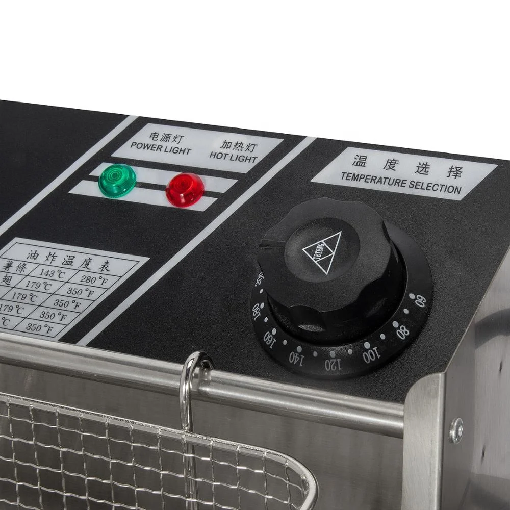 
6L+6L Electric double-tank Fryer French Fries Machine Chicken Equipment Restaurant Equipment electronic fryer 