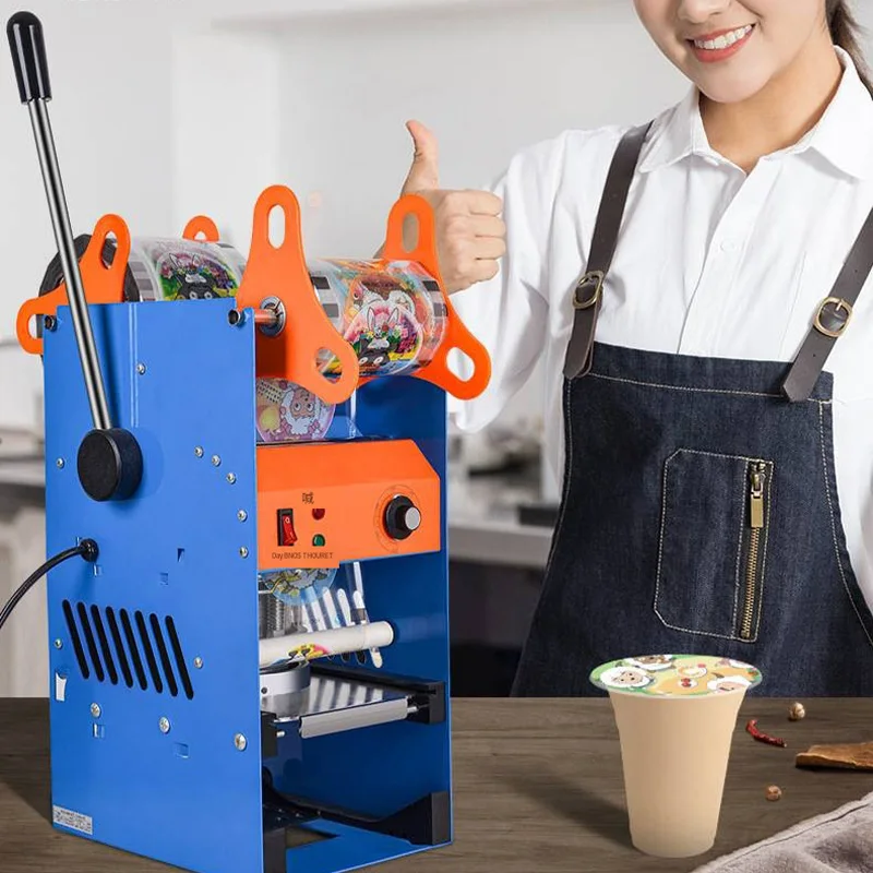 Good Quality 300W Semi-auto Cup Sealer Bubble Tea Equipment Cup Sealing Machine Sealing Machine