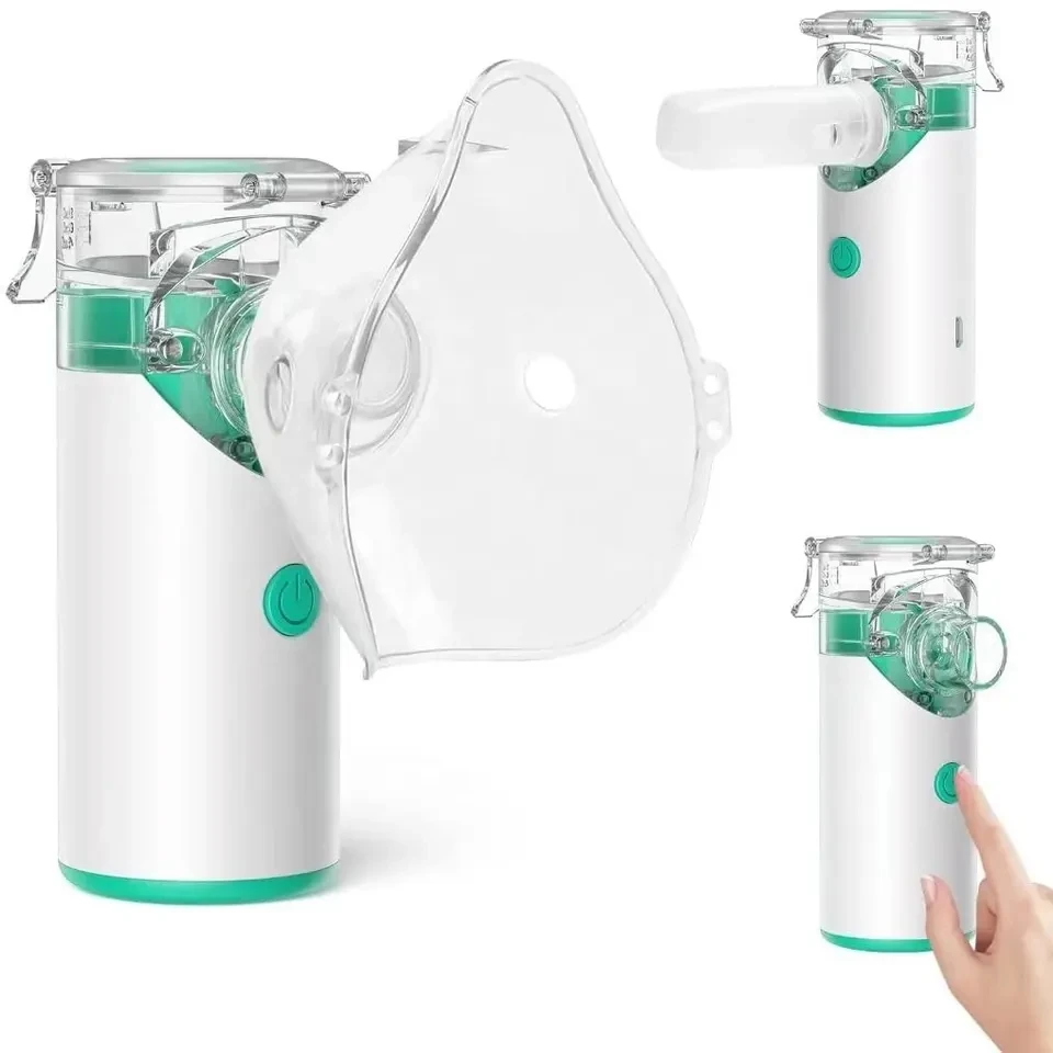 Portable Nebulizer  Nebulizer Machine for Adults and Kids Travel and Household Use Handheld Mesh Nebulizer for Breathing Problem