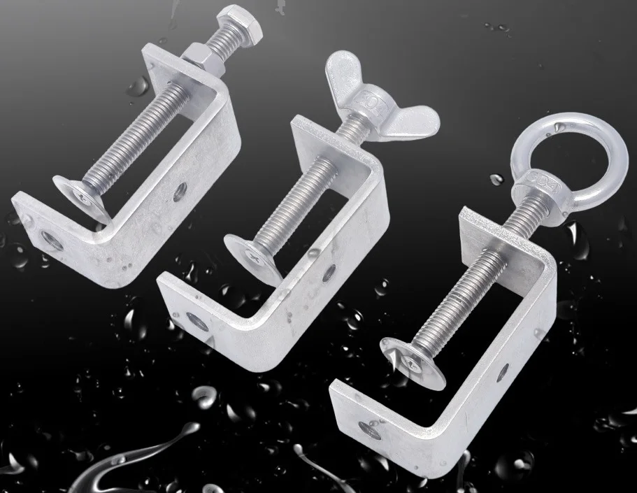 Metal Stainless Steel 304 Heavy Duty Woodworking Clamp C Clamp Tiger Clamp