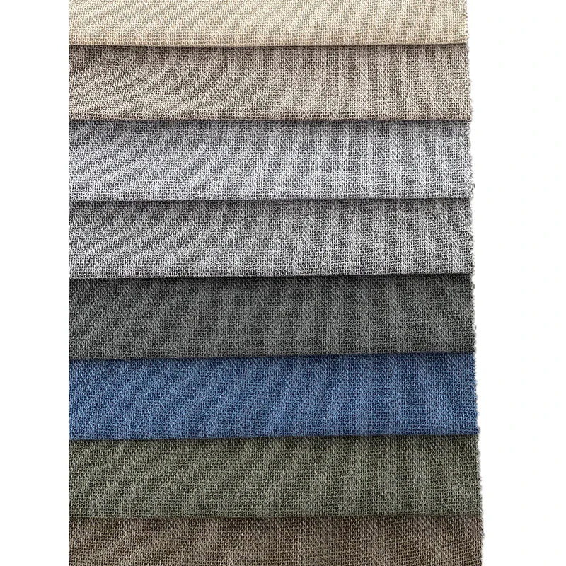 100% Polyester high quality new design cheap linen sofa fabric