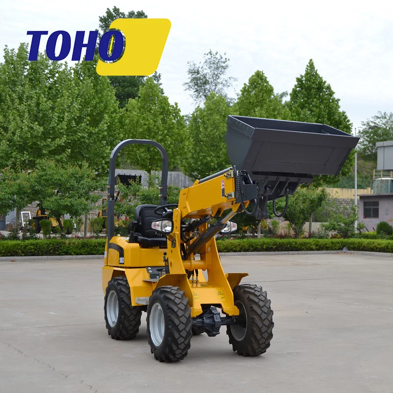 TOHO EPA CE Articulated Compact Small Forklift telescopic Mini Telehandler Wheel loader Mini