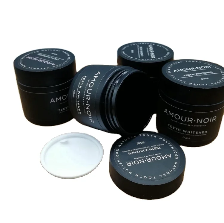 5g 15g 30g 50g Matte Black Luxury Double Wall PP Plastic Nail Polish Cosmetic Jar for Color Gel UV Gel Plastic Jar for Cream