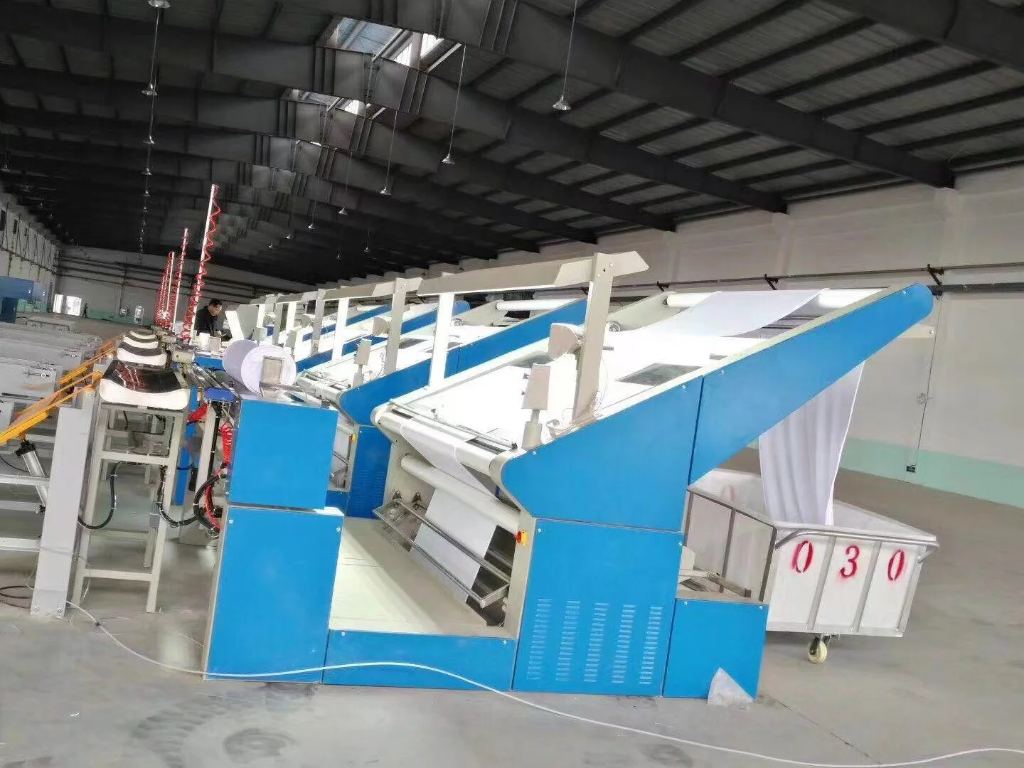 Knitting fabric No -tension inspection machine