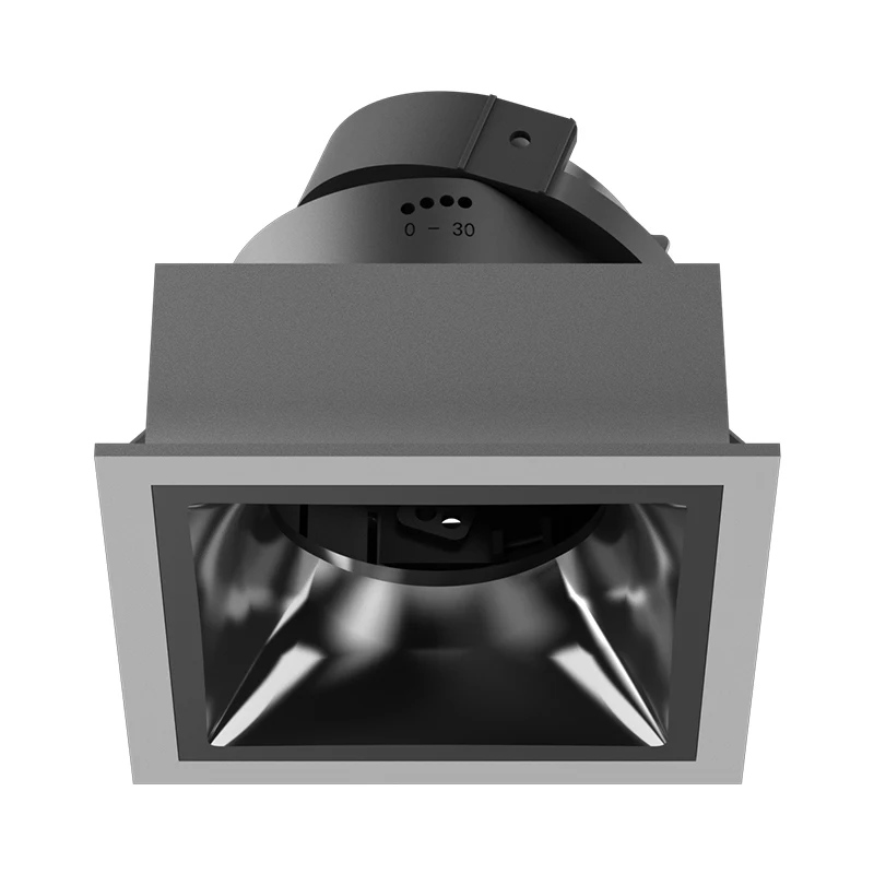 Hotel Corridor Decoration Aluminum Material Lighting Square Shape GU10 Downlight Housing