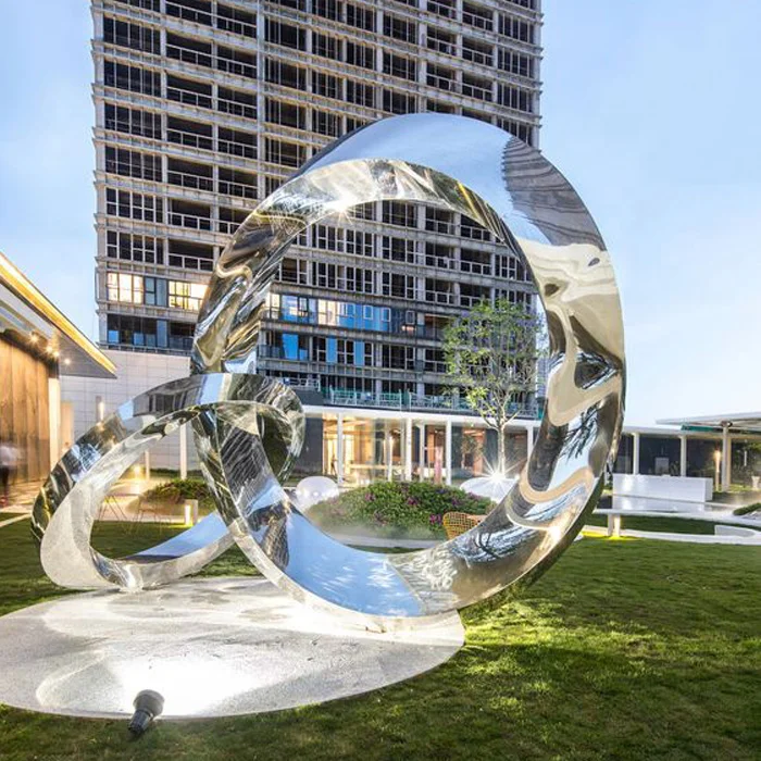 Unique Design Hot Sale Fish Outdoor Abstract Statue Large Stainless Steel Sculpture