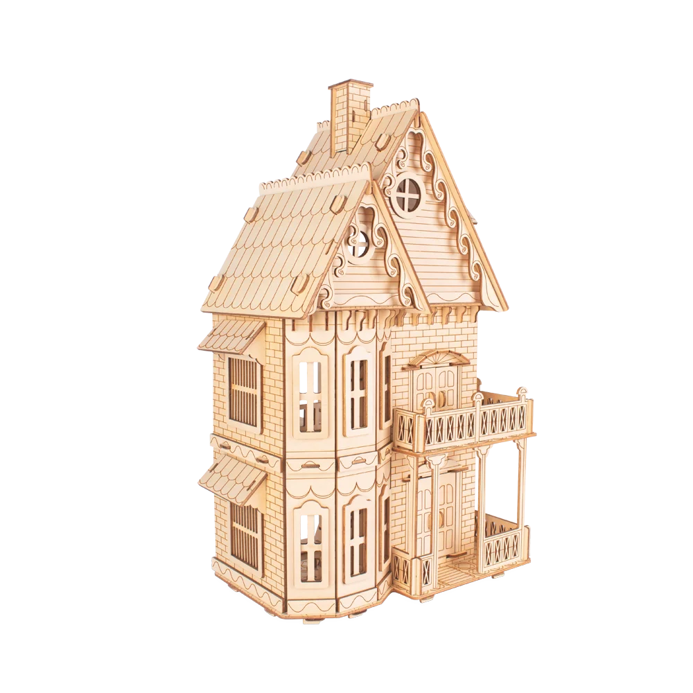 DIY Wooden Model Toys STEM Porject GOTHIC HOUSE 3d wooden jigsaw puzzle 3d puzzle diy toy