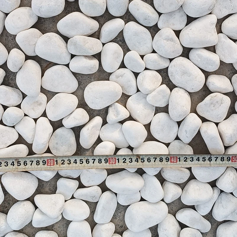 Wholesale Machine Making Pebbles Snow White River Rocks For Garden Decoration