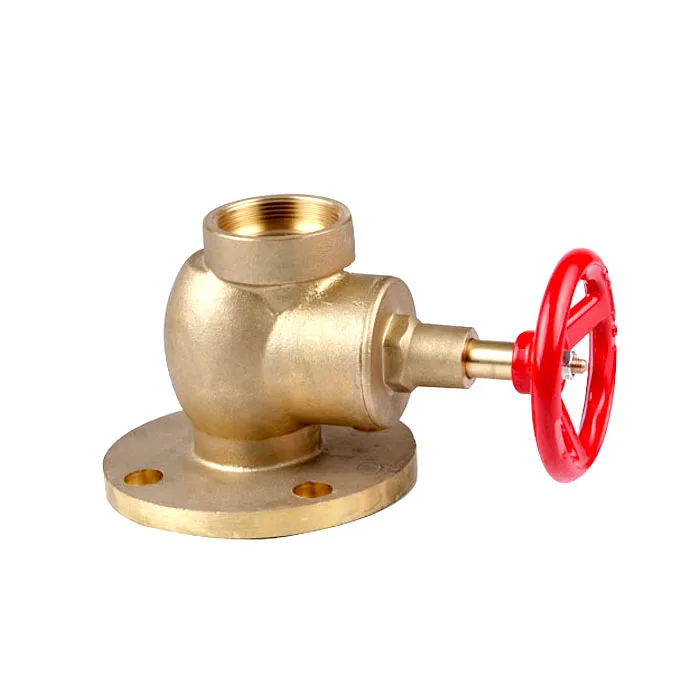 Custom high quality 2.5 1.5 inch flange type fire hydrant brass landing valve