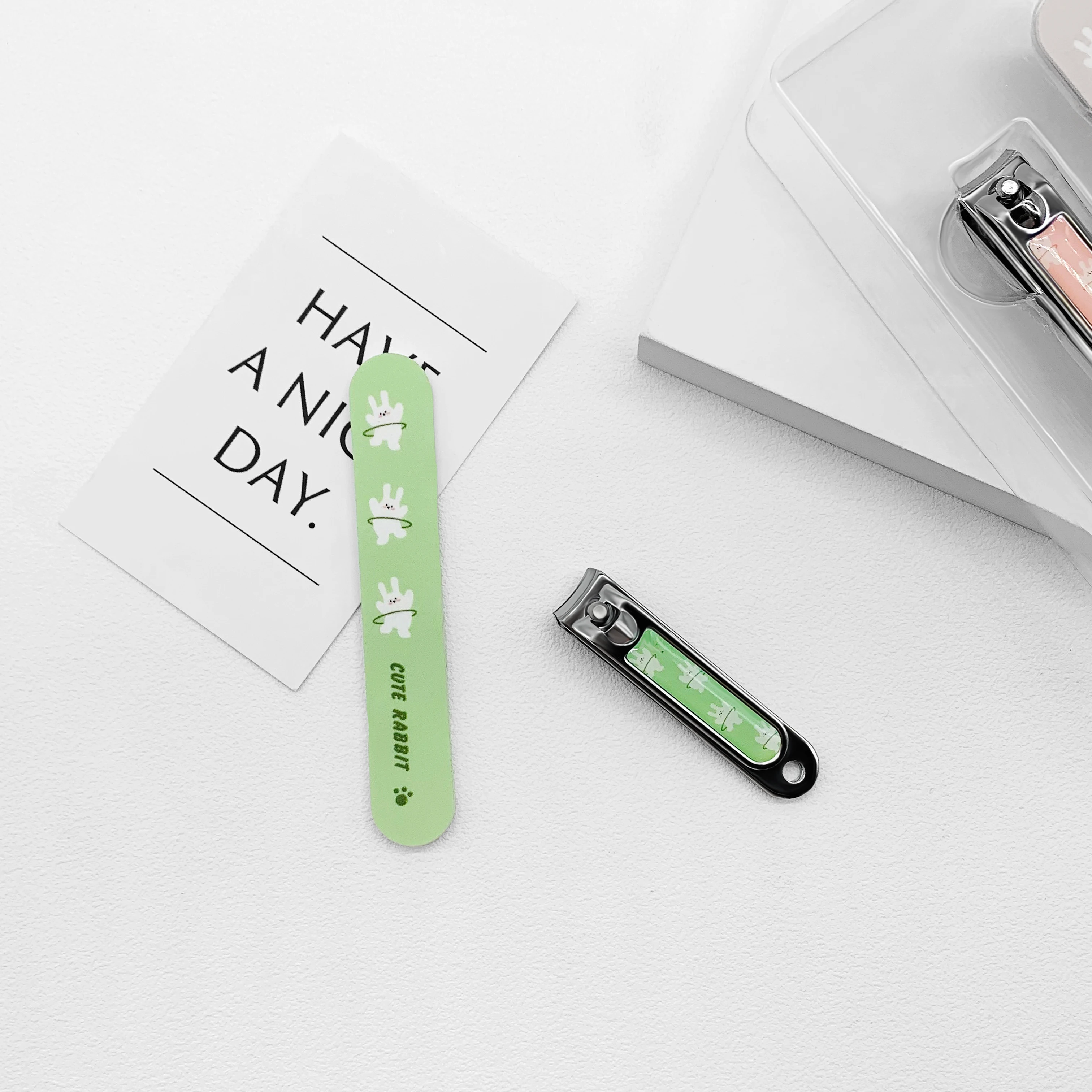 Professional Mini Stainless Steel Manicure Set Travel Nail Clipper Cutter Kit for Finger Nails