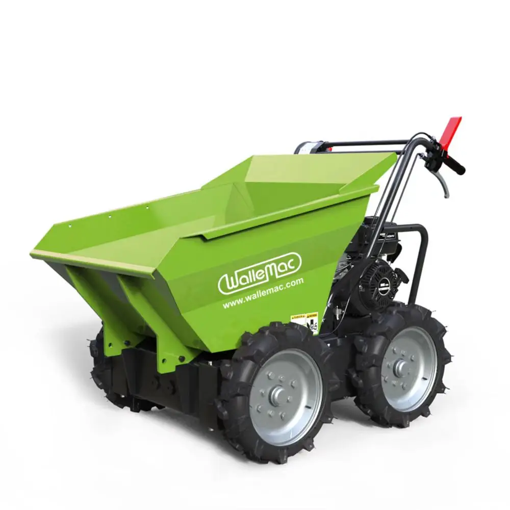 Gosline power 300Kg Gasoline Engine mini track dumper wheel barrow  Rubber dump Tracks Barrow