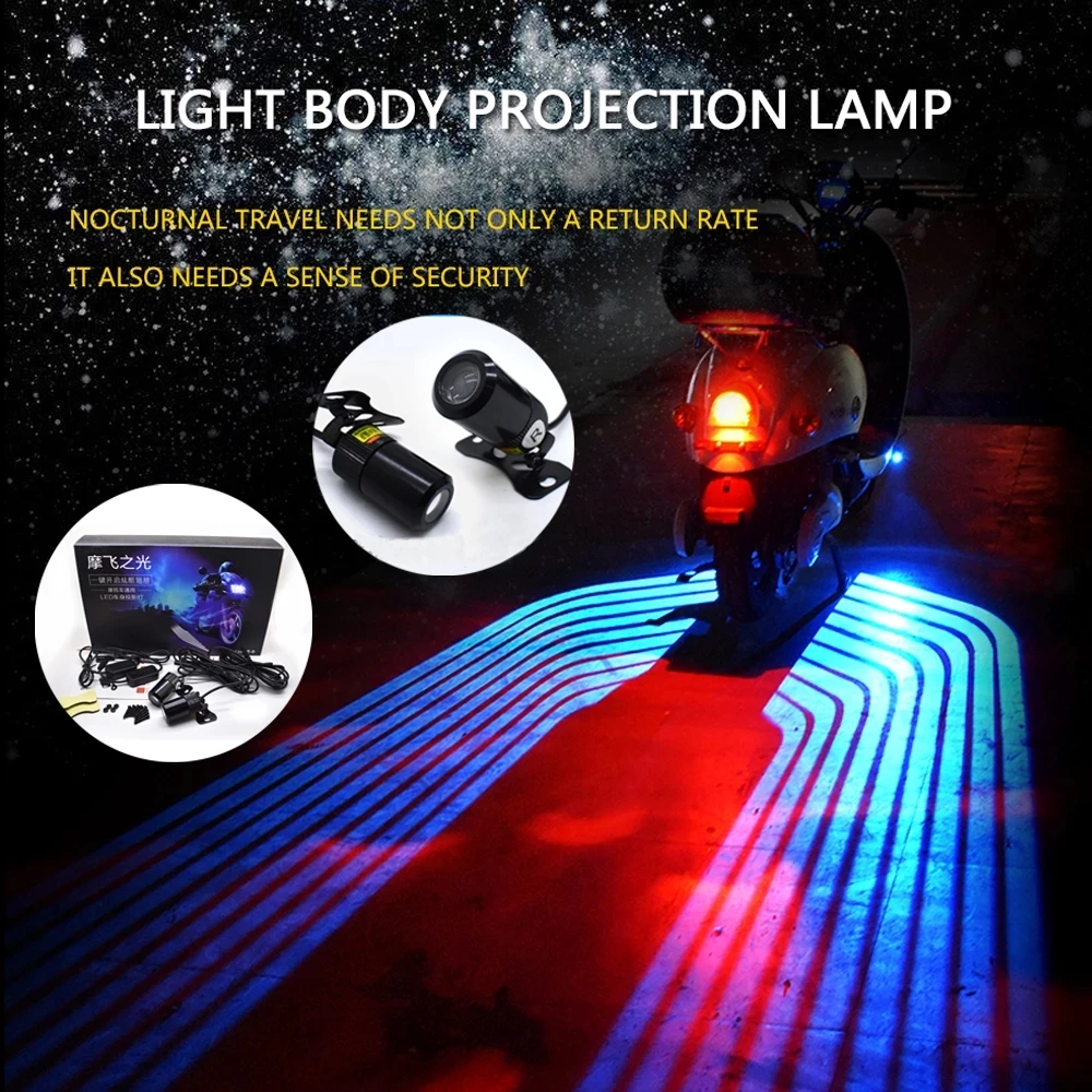 Angel Wings warning front welcome Lights Headlights Decoration Motorcycle laser Light Spot
