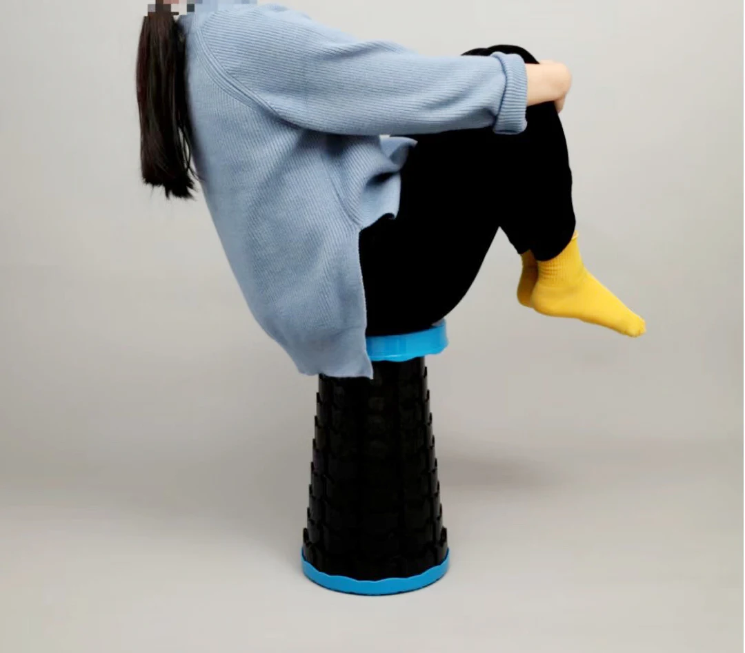 Пластиковый складной высокий мини портативный стул для детей оптовая продажа Складной садовый Японский Круглый ступенчатый стул для ванной комнаты