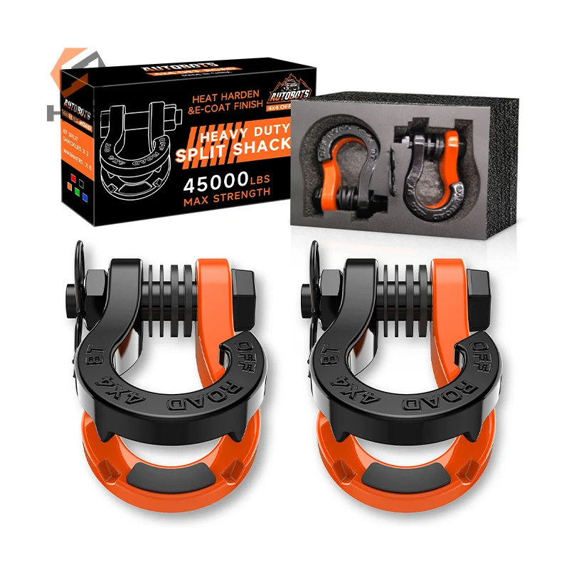 Well-Selling HLS Patented 8T European Electrical Hardware Off-Road Hook Anchor Shackle Anti Theft Lock Bow Shackles Mining