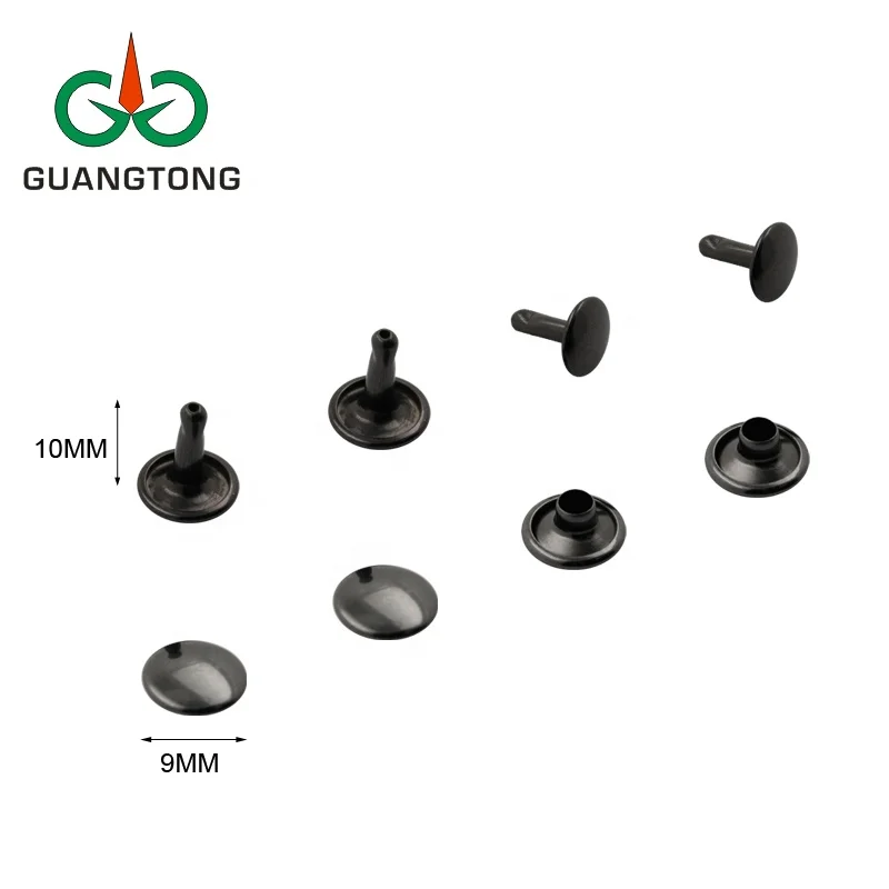 China Wholesale Rivets Gold 8mm Double Side Iron for