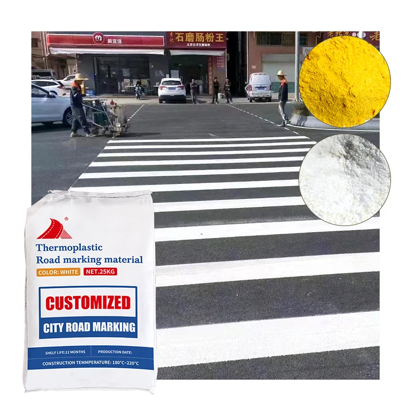 Long Service Life British Standard Thermoplastic Road Marking Paint 3-5 minutes quick drying OEM road marking pain for street
