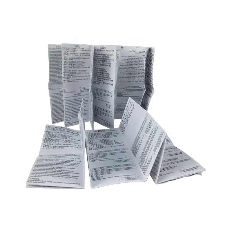 Bulk Custom Printing Paper Flyer/brochure/booklet Instruction Manual