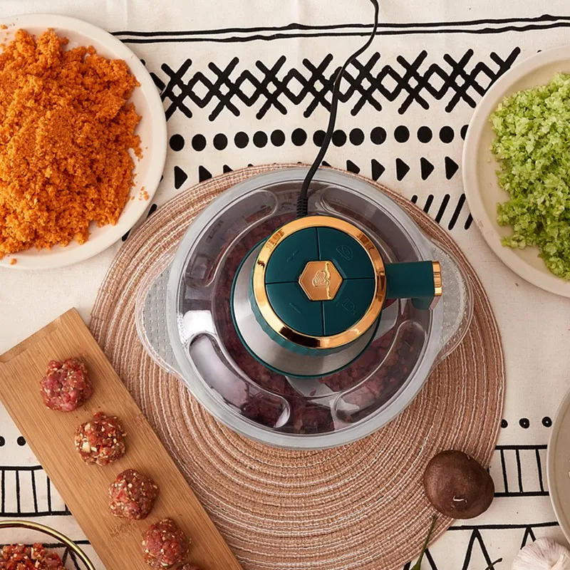 Factory wholesale price household  small meat chopper food stainless steel 4 blade 2l 3l 4l 5l electric meat grinders for sale