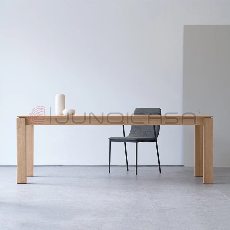 Farmhouse solid wood breakfast nook bar table Creative design rectangular dining table simple desk workbench homestay long table