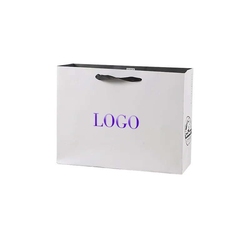 12. Extra large paper bags shopping gift bag logo printing kraft bag with twisted 6