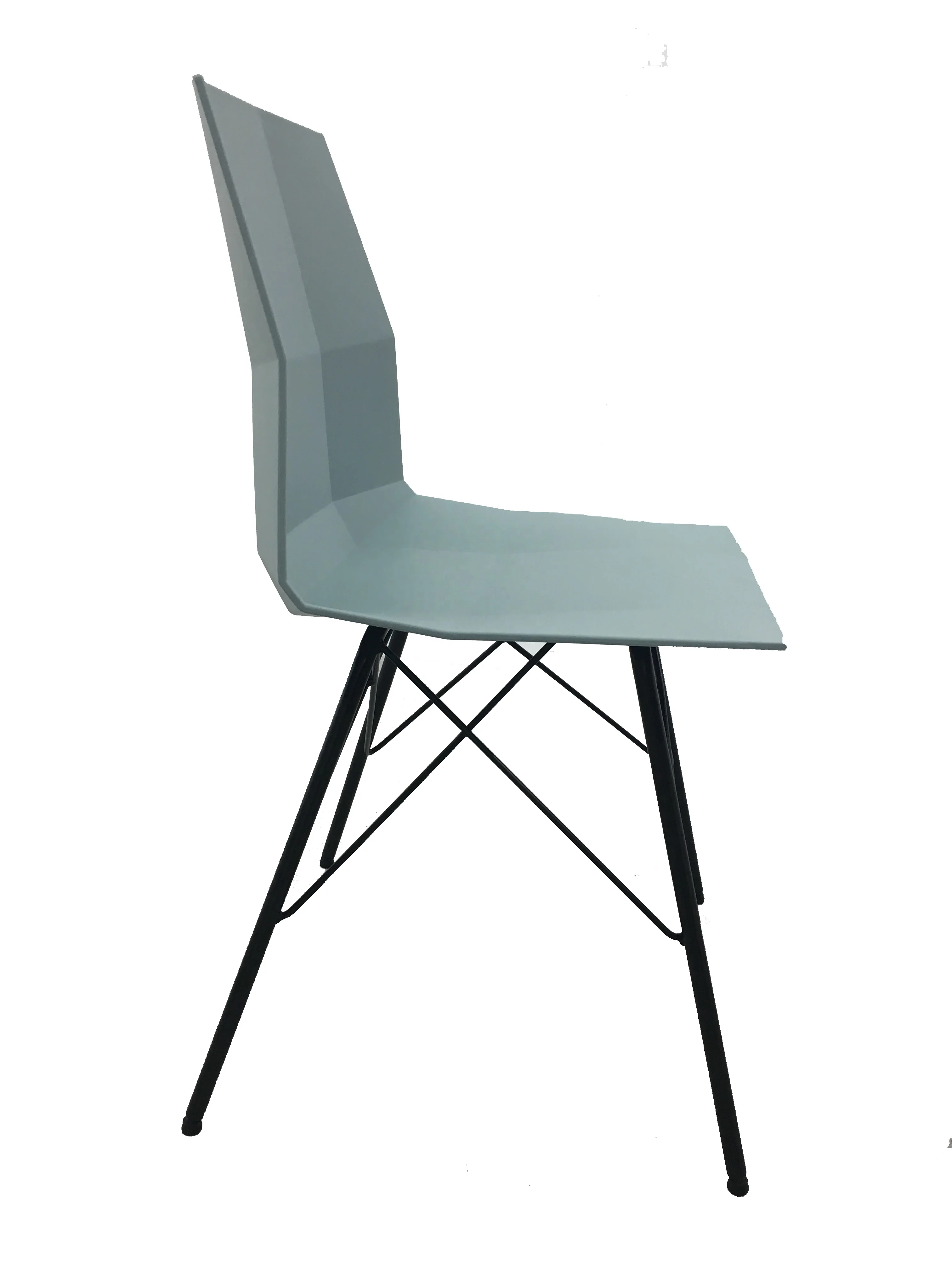 Cheap wholesale plastic dining room chair outdoor garden cafe chairs with metal legs