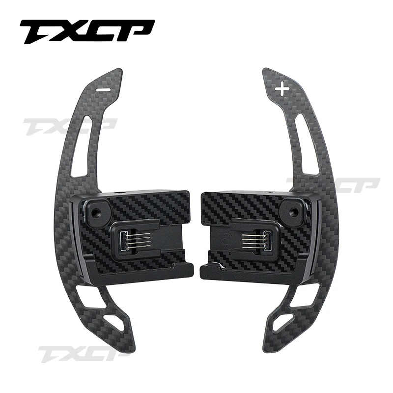 Car interior accessories steering wheel carbon fiber magnetic shift paddle for ford  2022-2024 Bronco