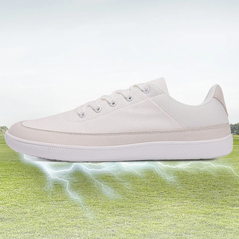 Comfortable Flat Conductive Sole Grounding Shoes Canvas Minimalism Footwear Barefoot Canvas Shoes