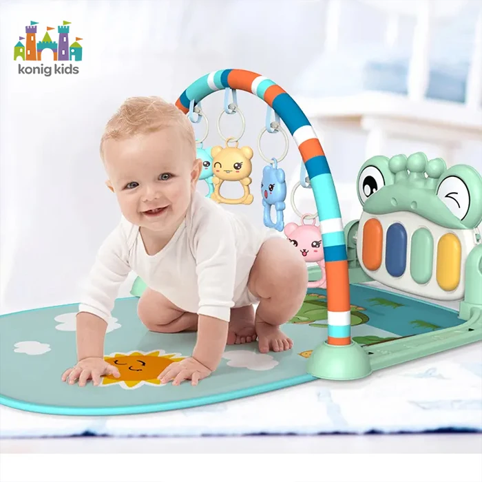 Konig Kids Kick & Play Piano Gym Baby Toys With Lights & Music Baby Mat Baby Activity Gym Gimnasio Para Bebe