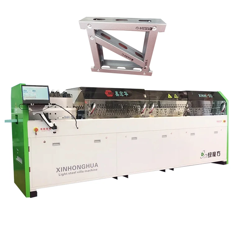 Lightweight Steel Frame Pre Fabricated Buildings Galvanized Studs Cold Rolled Machine