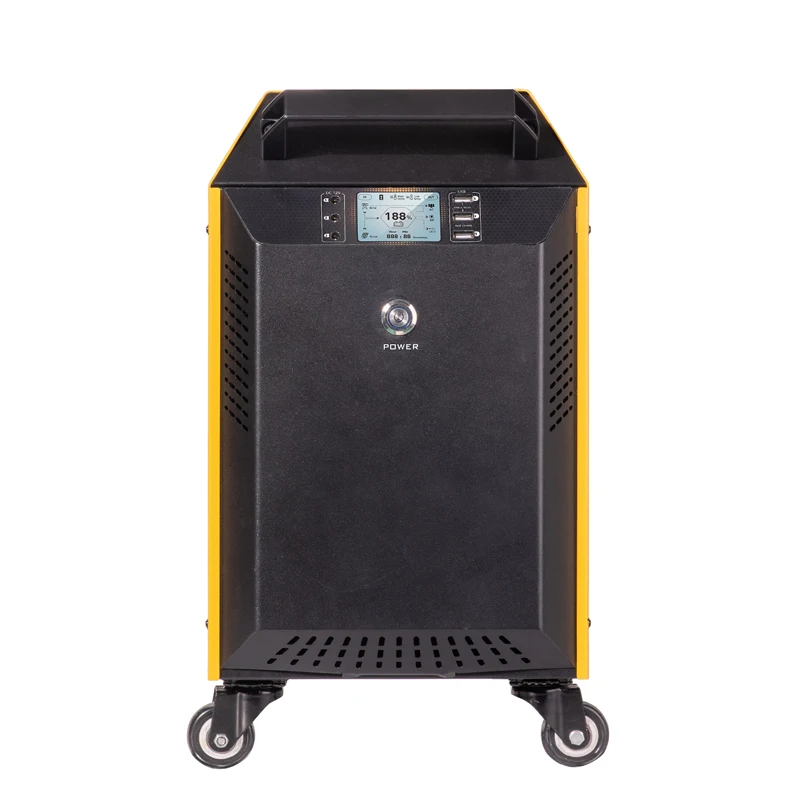 Hybrid Solar System 2KW 3KW All In One Portable Power Station With LifePo4 Battery