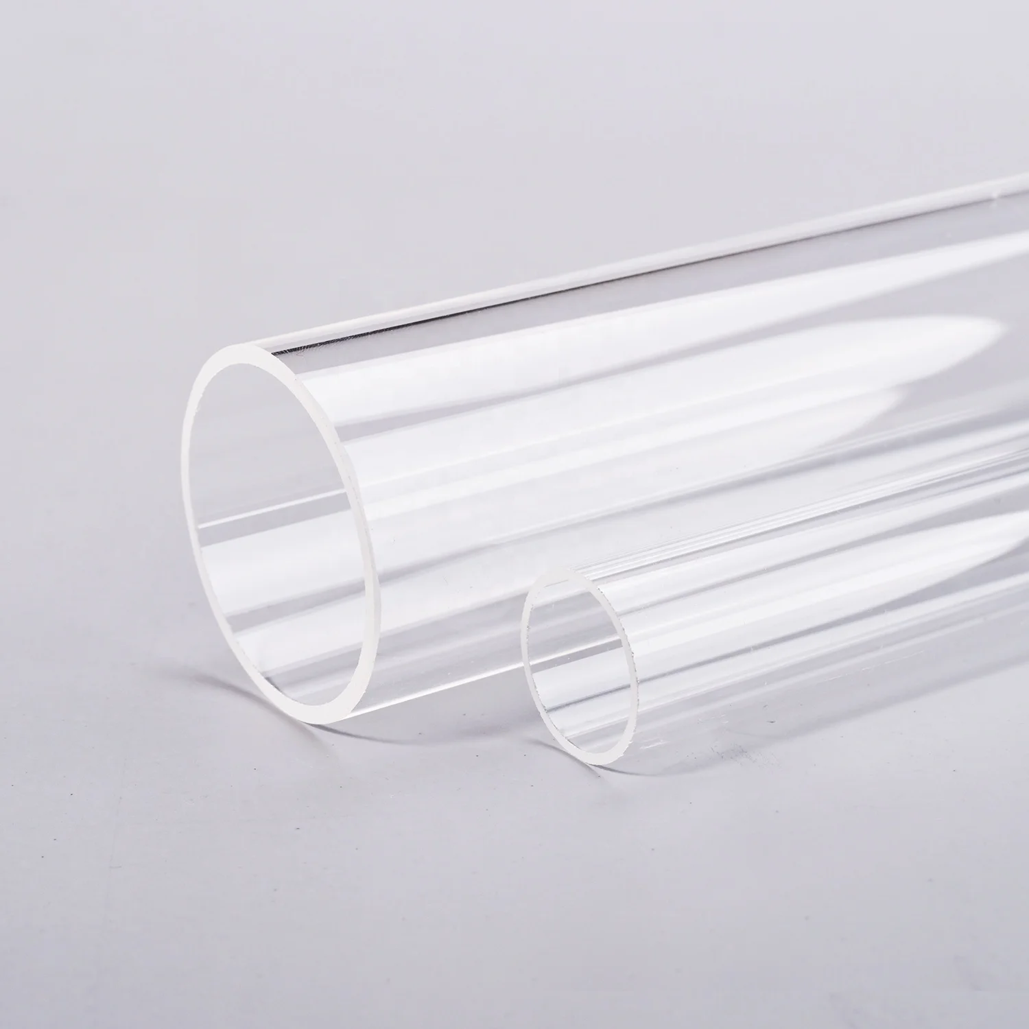 Custom Quartz sleeve High Purity Heat Resistant Clear Open End UV Quartz Tube Glass Pipe Uv Light Quartz Sleeves