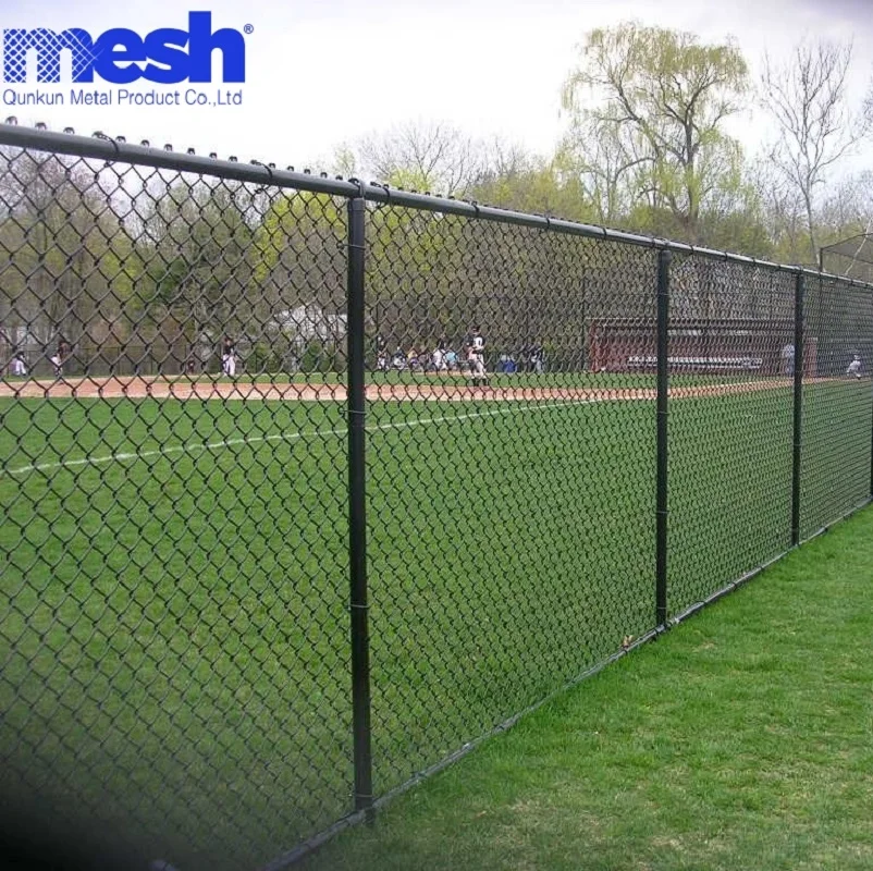 Anping wholesale high quality used galvanized pvc coated 6 gauge chain link fence