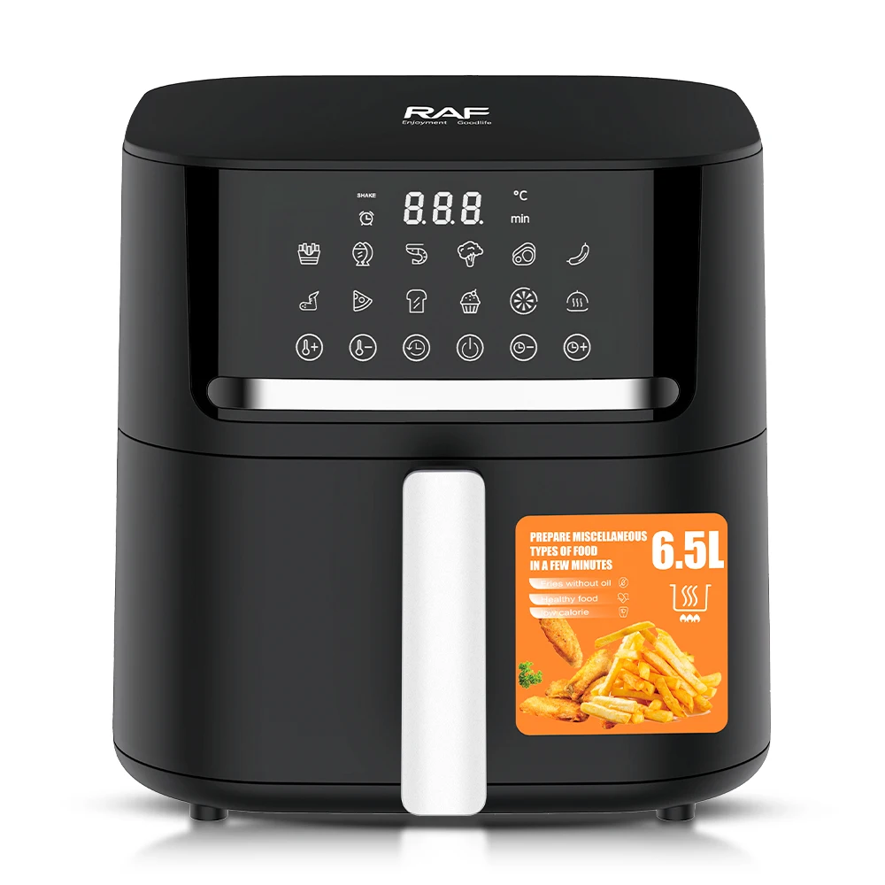 6.5L Air Fryer Touch Screen Heavy Duty Easy Operation Electric Air Fryers Household French Fries