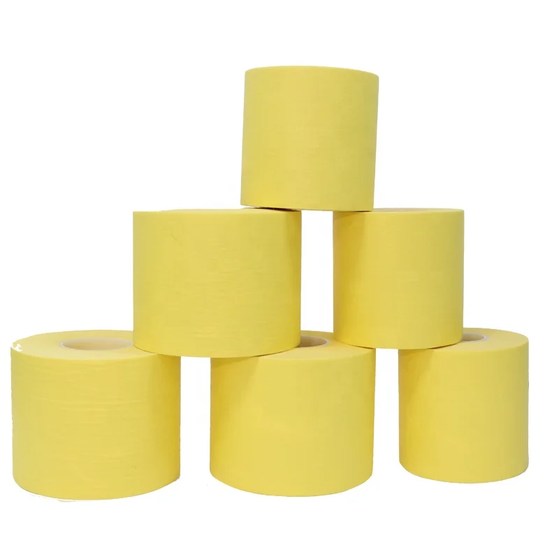 high quality crepe paper masking tape jumbo roll for car painting and High temperature resistant adhesive paper
