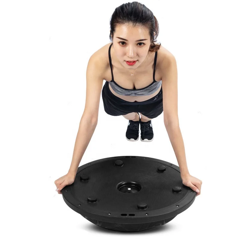 Half 58cm Ball  Yoga Pilates bosuing Ball Exercise Balance training for Home Gym